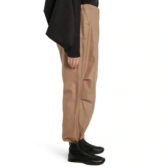 NWT The Row Antica Pant Parachute Cargo Utility Wide Leg Cotton Silk Taupe 8 - Picture 4 of 17